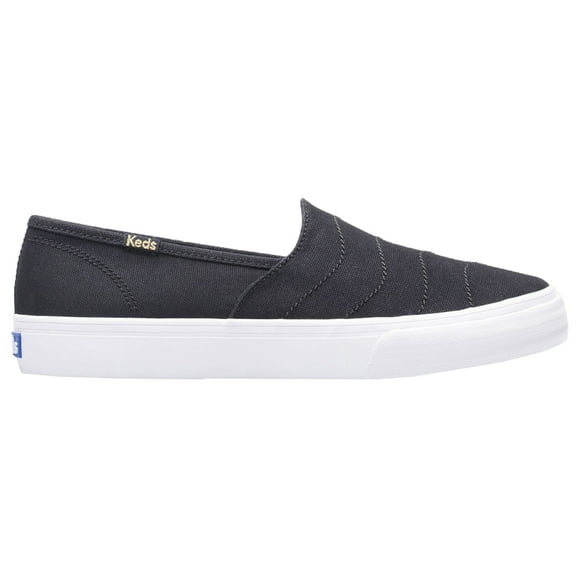 Keds Double Decker Wave Canvas Slip On Sneaker Women Black