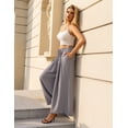 thumbnail image 3 of FOLUNSI Palazzo Woven Pants - Elastic Waist, Wide Leg, Lounge - Women, 3 of 9
