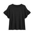 thumbnail image 2 of Cutuoiiu Women's Cozy Round Neck Fashionable Short Sleeved T-shirts Gifts, 2 of 5