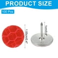 thumbnail image 2 of Uxcell Reflective Tack Trail Marking Tacks, Glow Tacks Reflective Thumb Tacks for Hunting Hiking Camping Tree Stand Red, 2 of 7
