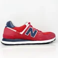 thumbnail image 1 of New Balance Mens 574 ML574SP2 Red Casual Shoes Sneakers Size 8.5 D, 1 of 6
