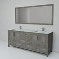 thumbnail image 5 of Jacques 72" W Distressed Grey Double Vanity, Carrara Marble Top, Faucet Set, & 28" Mirror, 5 of 9