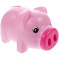 thumbnail image 3 of Contenedor de almacenamiento de monedas con forma de cerdo de plástico, caja de monedas Adorable para niños, 1 ud., 3 of 6