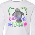 thumbnail image 4 of Inktastic Orlando Florida Cute Swimming Manatee Long Sleeve Youth T-Shirt, 4 of 5