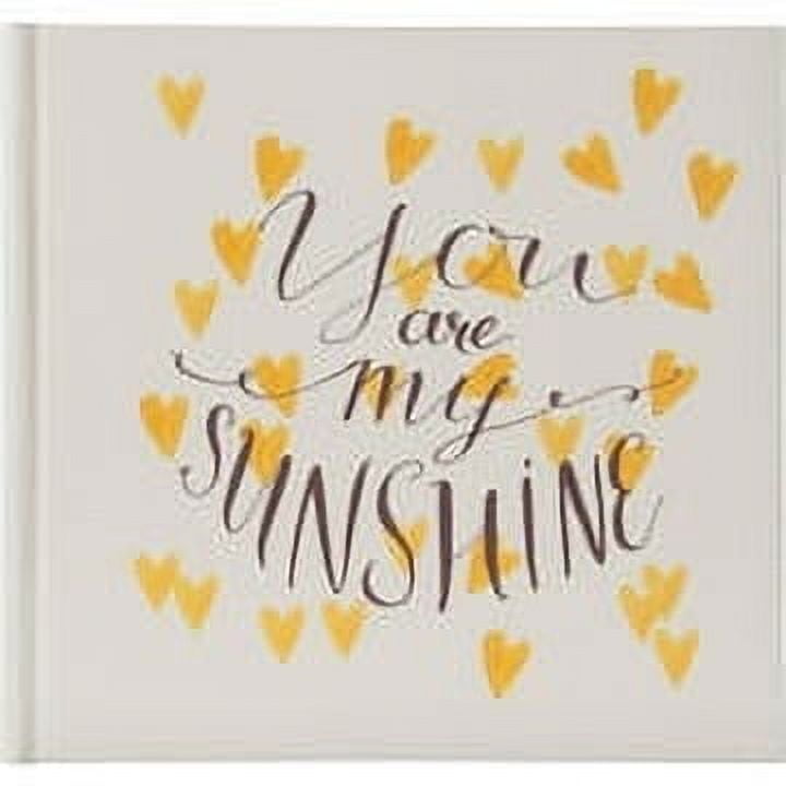 (4 pack) New View Gifts My Sunshine Yellow Heart Photo Album, Holds 120 - 4"x6" Photos