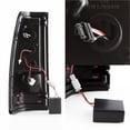 thumbnail image 2 of AKKON - For 2003 2004 2005 2006 Silverado 1500 2500HD 3500 LED [Tube Bar] Black Tail Lights + Smoked Full LED 3rd Brake Lamp, 2 of 7