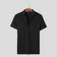 thumbnail image 3 of INCERUN Tops 2024 estilo coreano moda para hombre textura diseño en V profundo camisetas casuales ropa de calle de manga corta de punto camiseta S-5XL, 3 of 5