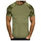 thumbnail image 1 of Playeras Cuello V Para Hombre, Camiseta Informal De Moda Con Estampado De Camuflaje, Cuello Redondo Y Manga Corta, 1 of 5