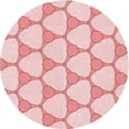 thumbnail image 1 of Ahgly Company Indoor Square Patterned Light Red Pink Area Rugs, 3' Square, 1 of 6