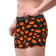 thumbnail image 2 of Picia Pumpkin Fallen Leaves Pattern Men’s Boxer Briefs – Soft & Breathable Underwear, Stretchy & Comfortable Fit, Supportive Pouch Design, Moisture-Wicking-XX-Large, 2 of 5