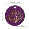 thumbnail image 6 of Inkdotpot 50 Pack Real Gold Foil Paper Tags Merry Christmas Favor Hang Tags, 6 of 7