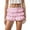 Pink, variant on HXWCHs Women's Layered Ruffled Lace Shorts Skater Skirt Fashion Summer Pant Design Yellow M