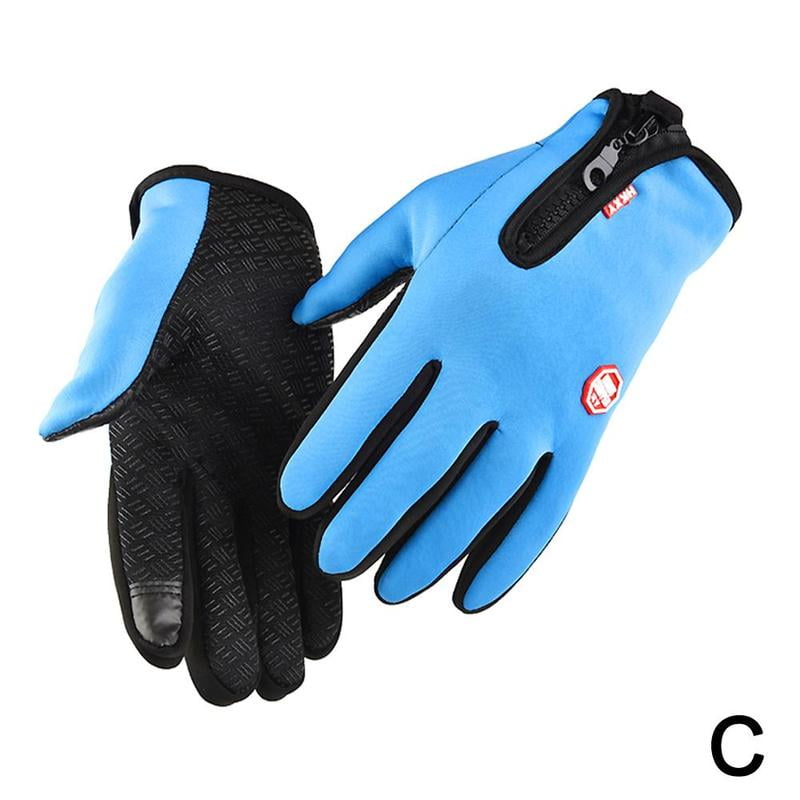 Motorcycle Bike Gloves Winter Thermal Warm Full Finger Cycling Riding Glove 