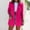 Hot Pink, variant on Babysbule Women's Tops, Jackets& Coat Fashion Women Business Attire Solid Color Long Sleeve Cardigan Top Jacket Coat