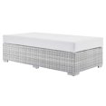 thumbnail image 2 of Modway Convene Outdoor Patio Rectangular Ottoman in Light Gray White, 2 of 6