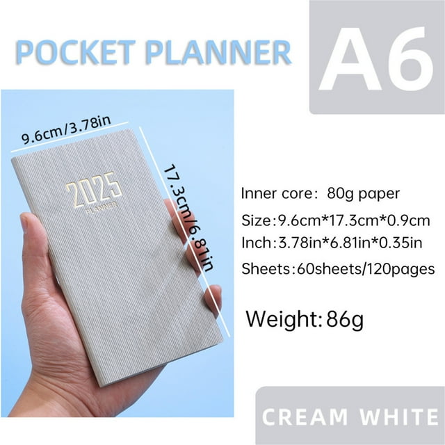 Daily Planner Notebook A6 Mini Notebook Organizer Planner Daily Planner Notebook Travel Diary Daily Planner Organizer