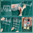 thumbnail image 4 of Exhibidor de pegatinas acrílico de 4 niveles, soporte transparente para tarjetas coleccionables, organizador de pegatinas, estante organizador para stands de vendedores con 8 compartimentos., 4 of 6