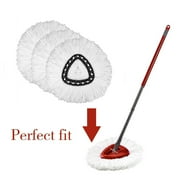 O-Cedar EasyWring Spin Mop Replacement Head, Microfiber Refill, 1 Count, Machine Washable 3 Pack