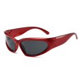 thumbnail image 3 of Wutalume Trendy Fashion Sunglasses for Men and Women, Party Decoration Glasses with UV Protection, Fun and Stylish Eyewear for Festivals, Events, and Daily Fashion Statement,Red, 3 of 4
