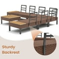 thumbnail image 3 of Poteban 7-piece Rattan Outdoor Patio Sofa Set,L-Shaped Sectional Sofa Couch with Coffee Table for Backyard,Lawn,Garden,Dark Grey, 3 of 10