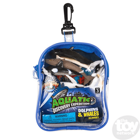 12 PC DOLPHIN AND WHALE SET
