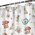 thumbnail image 3 of White Forest Fairy Pattern Shower Curtain 36"x72" ,Bathroom Decorative Shower Curtains Set with 12 Hooks,Modern Waterproof Washable Shower Curtain, 3 of 6