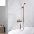 thumbnail image 2 of Hand Shower Flexibility, Vintage Bathtub Faucet with Ceramic Spool and Solid Brass Construction for Easy Installation, 2 of 5