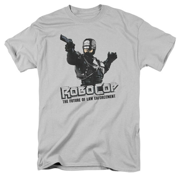 Robocop Future Of Law Adult 18/1 T-Shirt Silver