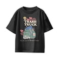 thumbnail image 2 of Trash Truck Hearts All Around Youth T Shirt (Black, XS-XL), 2 of 4