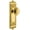 Lifetime Brass, variant on Grandeur Wincir_Prv_238 Windsor Solid Brass Rose Privacy Door Knob Set - Brass
