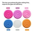 thumbnail image 3 of Gasket Adhesive Holder Disposable PVC Makeup Tray Convenient Multifunctional Compact for Women Beauty Accessory Rose Red, 3 of 9