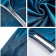 thumbnail image 5 of Chándal de terciopelo para hombre, conjunto de 2 piezas, sudaderas con cremallera, chaqueta, pantalones con bolsillos, 5 of 5