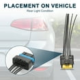 thumbnail image 3 of Conector de cable de arnés de luz trasera Unique Bargains para Renault Clio MK3, conector de socket de luz trasera negro 1 pieza, 3 of 6