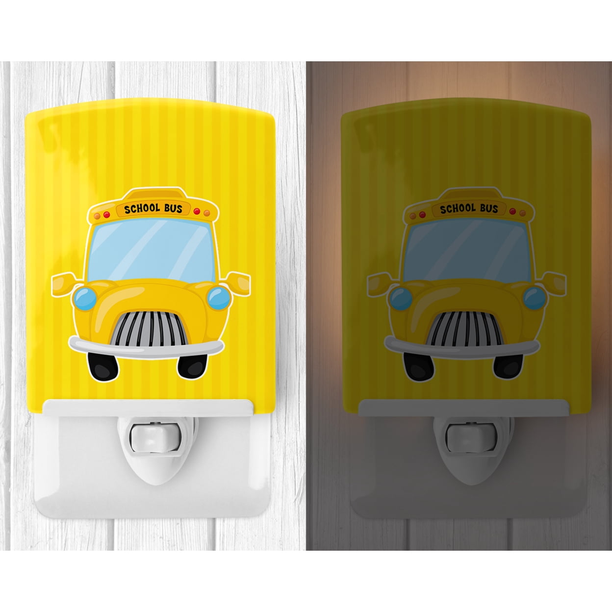 School Bus Ceramic Night Light