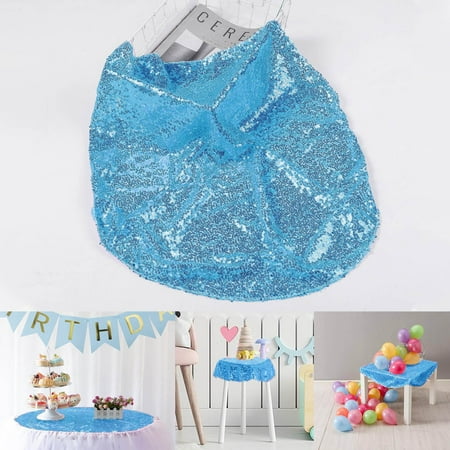 

TANGNADE Event & Party Sequin Tablecloth 23.6 Glitter Sparkly Sequin Fabric Tablecloth Sparkly Table Cloth Cake Table Cover Overlay For Birthday Wedding Party Decoration
