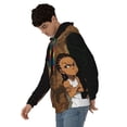 thumbnail image 3 of The Boondocks Men's Hoodie With Color Drawstrings Sweatshirt Hooded Pullover Print Winter Coat Jacket X-Large, 3 of 9