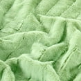 thumbnail image 5 of Home Soft Things Plush Faux Fur Throw & 2 Pillow Covers Set - Nile Green - 60"x80"/18"x18" Jumbo, 5 of 9