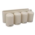 thumbnail image 3 of Soporte para cepillos de dientes de pared, multifuncional, dispensador de pasta de dientes para baño, 4 tazas, 3 of 14