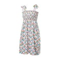 thumbnail image 3 of Liacowi Easter Mommy and Me Family Matching Dress Sweet Bunny Printing Colorful Plaid Sleeveless Lace Suspender Dress, 3 of 10