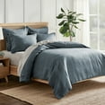 thumbnail image 3 of Levtex Home - 100% Linen - Queen Duvet Cover - Washed Linen in Denim Blue - Duvet Cover Size (90 x 94in.), 3 of 6