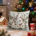 thumbnail image 6 of Hiroekza Christmas Decorations Christmas Pillow Set Christmas Tree Reindeer Snowman Decorative Sofa Ambience Sense Of Decorative Linen Pillow Christmas Gifts, 6 of 6