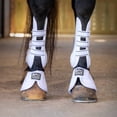 thumbnail image 2 of Jeffers UNIQUELY ENGLISH Open Front Tendon Boots for Horses, Pair, Large – Ventilated Neoprene, Shock Absorbing, Tendon Protection, Adjustable Hook Closures, Jumping, Training, Competition - White, 2 of 7
