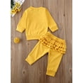 thumbnail image 2 of Newborn Baby Girls Fall Winter Clothes Toddler Girl Rainbow Sweatsuit Top and Pants Outfits Set, 2 of 6