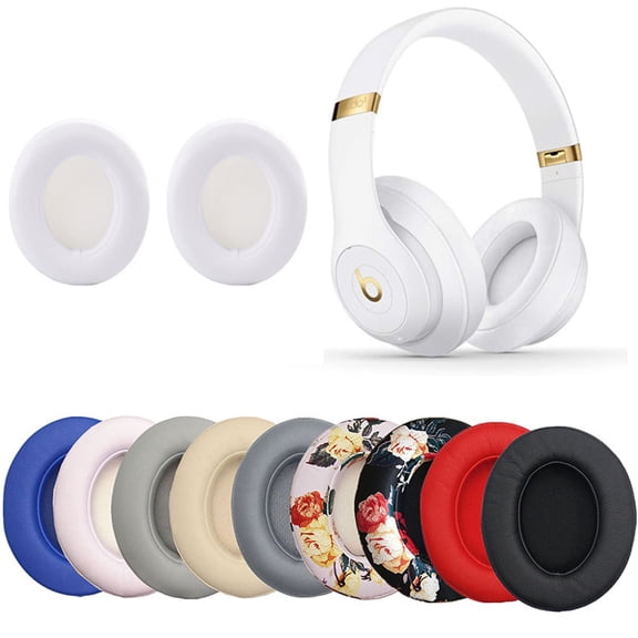 D-GROEE 1 Pair Replacement Ear Pads Cushions - Noise Isolation Adaptive, Faux Leather Sponge Ear Pads, Easy Installation - Compatible with Studio 2 & 3