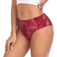 thumbnail image 2 of Fotbe Abstract Red Marble Calzones Estampados para Mujer – Ropa Interior de Algodón, Cómoda, Suave y Elástica-3X-Large, 2 of 6