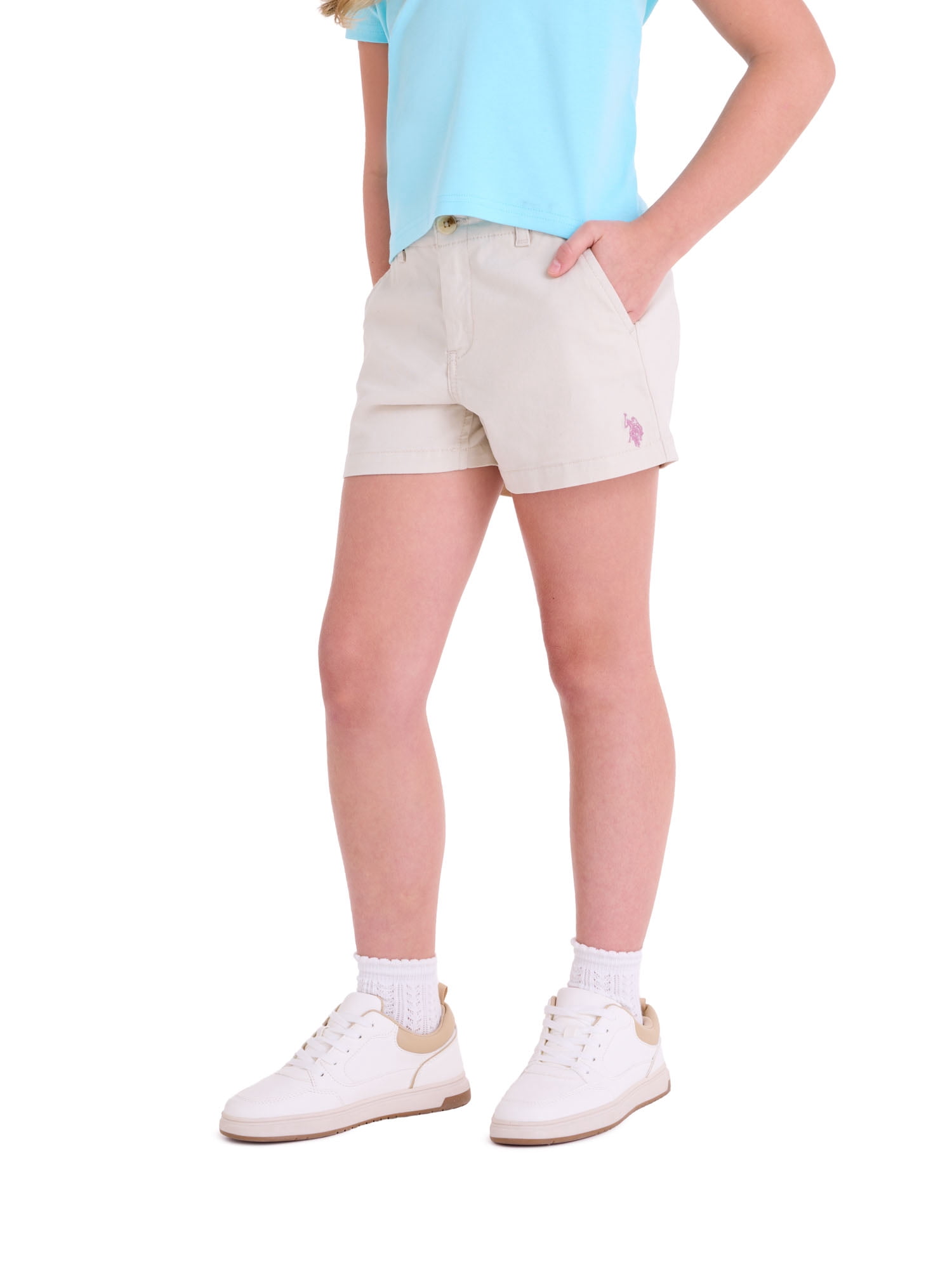 U.S. Polo Assn. Girls Trouser Shorts, Sizes 4-18