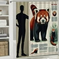 thumbnail image 6 of Orinice Red Panda Bathroom Decor Set - Colorful Luxury Polyester Fabric Shower Curtain with Hooks for Home Decoration 69x72, 6 of 7