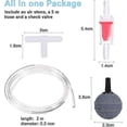 thumbnail image 2 of Aquarium Air Pump, 3w/8w Adjustable Powerful Dual Outlet Aquarium Bubbler For 5-300l Aquarium Ultra Quiet With 1.5m/2m Hose, Air Stone, Check Valve A, 2 of 5
