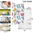 thumbnail image 3 of Coolnut Butterfly Cotton Hand Towels, Set of 2 Absorbent Bath Towel Decorative Fingertip Towels for Bathroom Gym Spa Hotel Beach Swimming Pool,16"x 28", 3 of 6