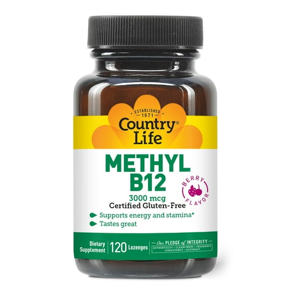 Country Life B12 3000mcg 120 Lozenge
